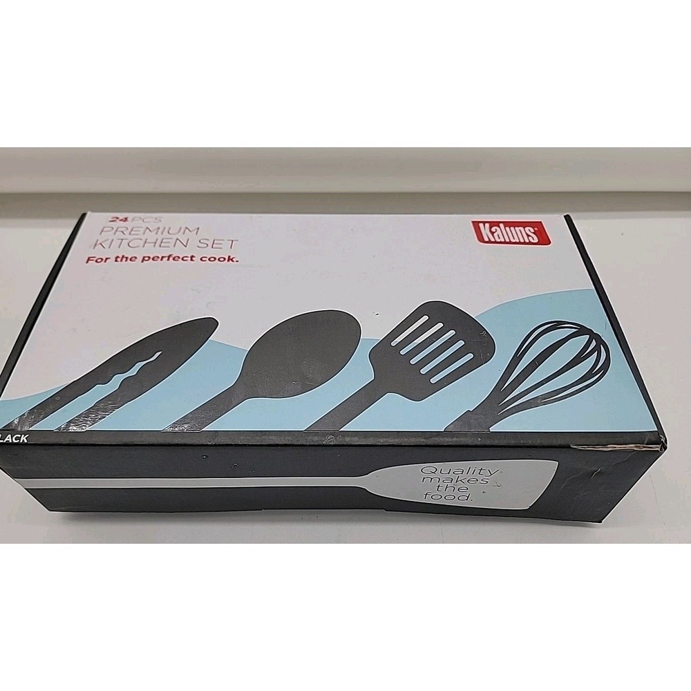 Kitchen Utensils Set 35 PCS Cooking Set, Nonstick and Heat Black New In Box!